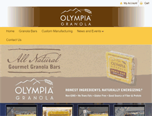 Tablet Screenshot of olympiagranola.com